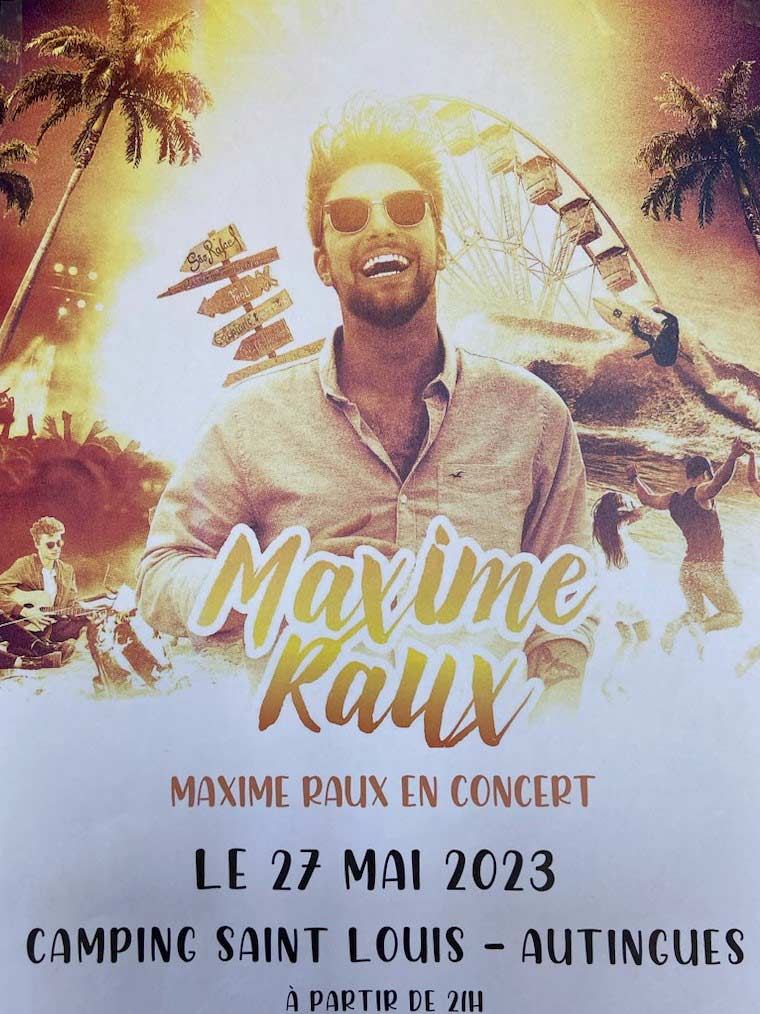 Carte du restaurant du camping à Autingues