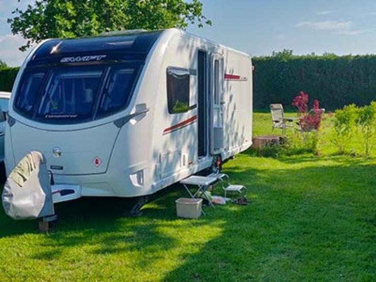 Résident du camping à Autingues près de Calais